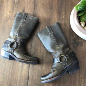 Frye Harness 12R Boot in Rugged Olive Sz 5.5